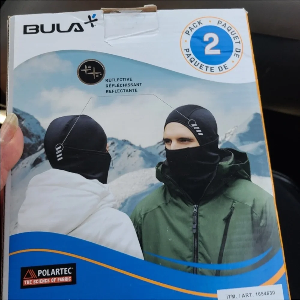 BULA Covertible Balaclava Ski Mask Winter Face Cover Unisex Small/Medium, 2 Pack